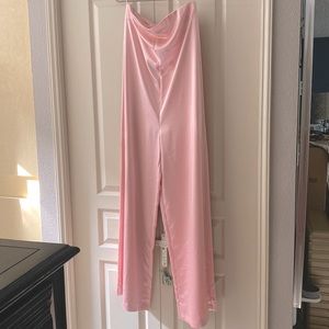 NWT Zara Ballet Pink Strapless Jumpsuit - Small